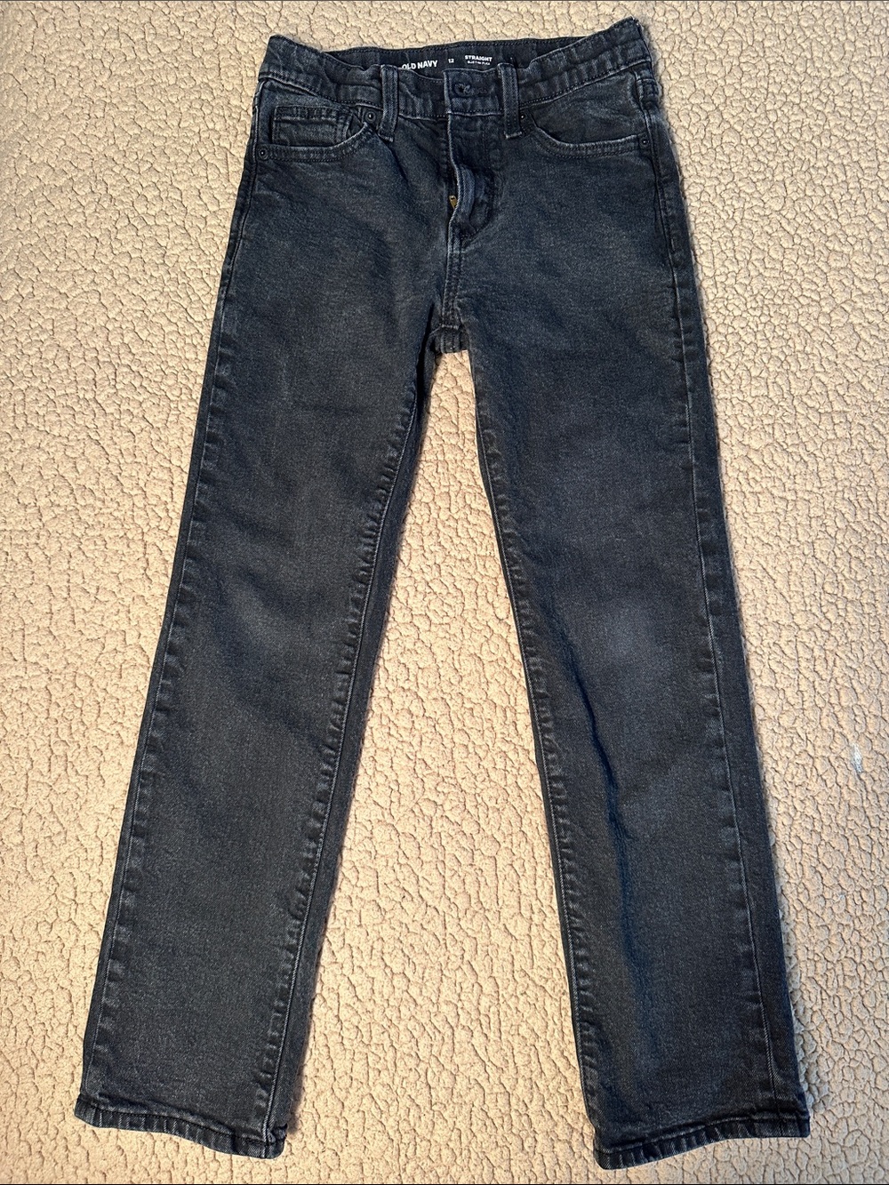Old Navy kids Black Slim Straight Jeans